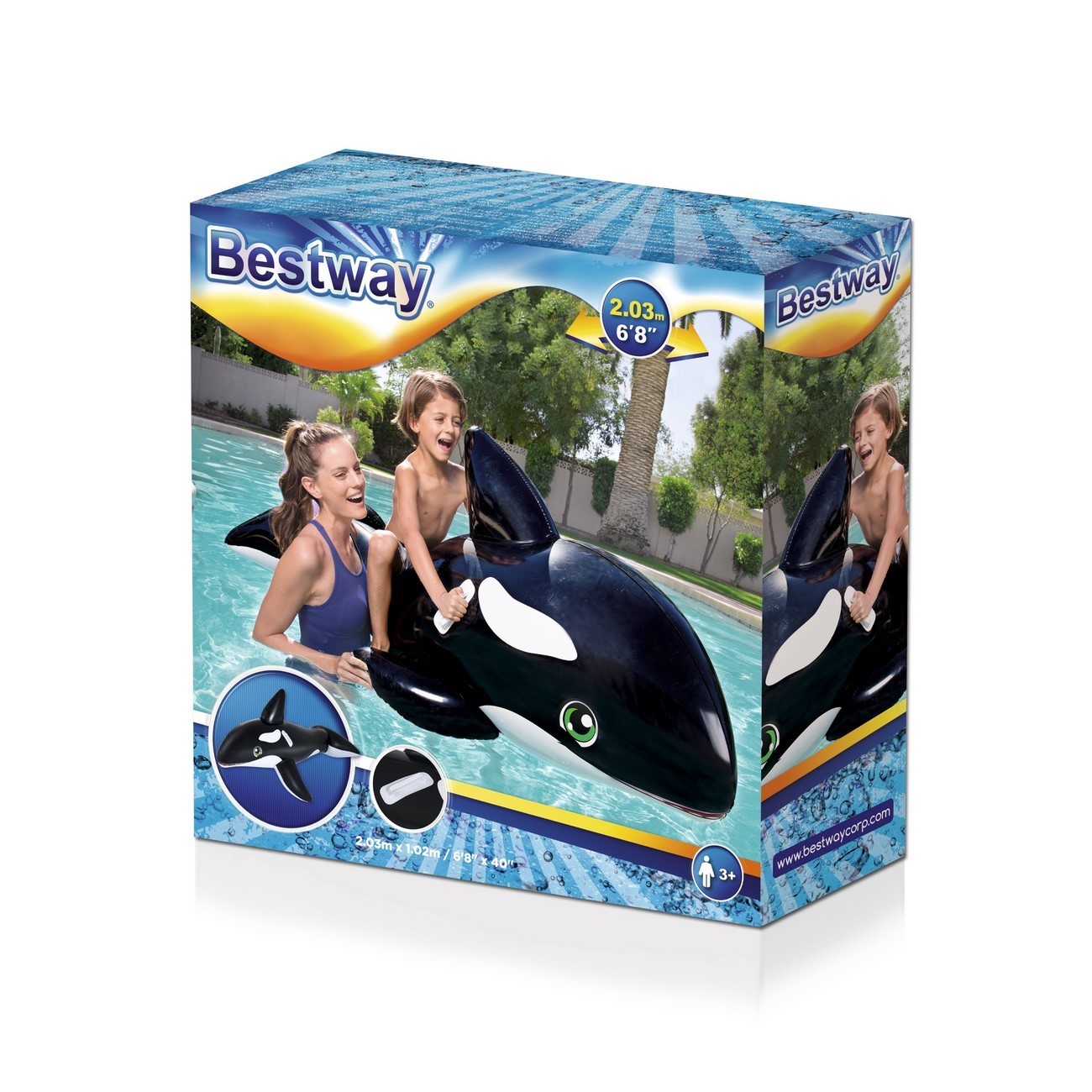 Flotador Piscina Inflable Bestway 41009 Ballena Orca