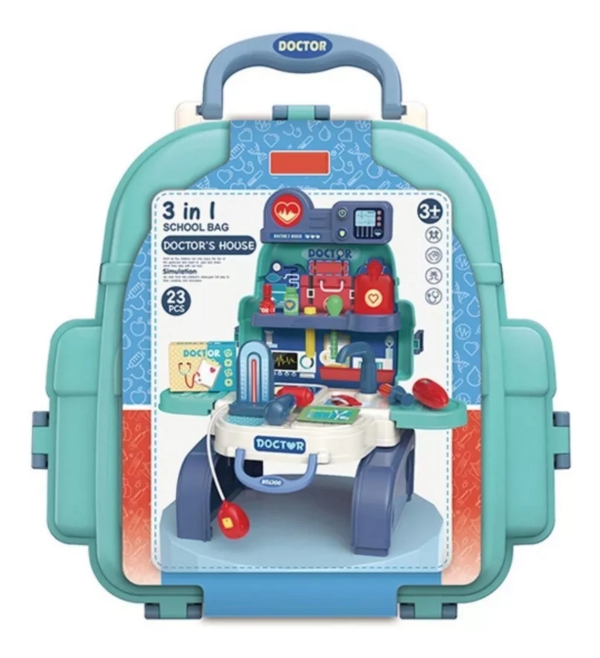 Set Casa De Doctor Maleta Portátil Niños Didáctico Juego