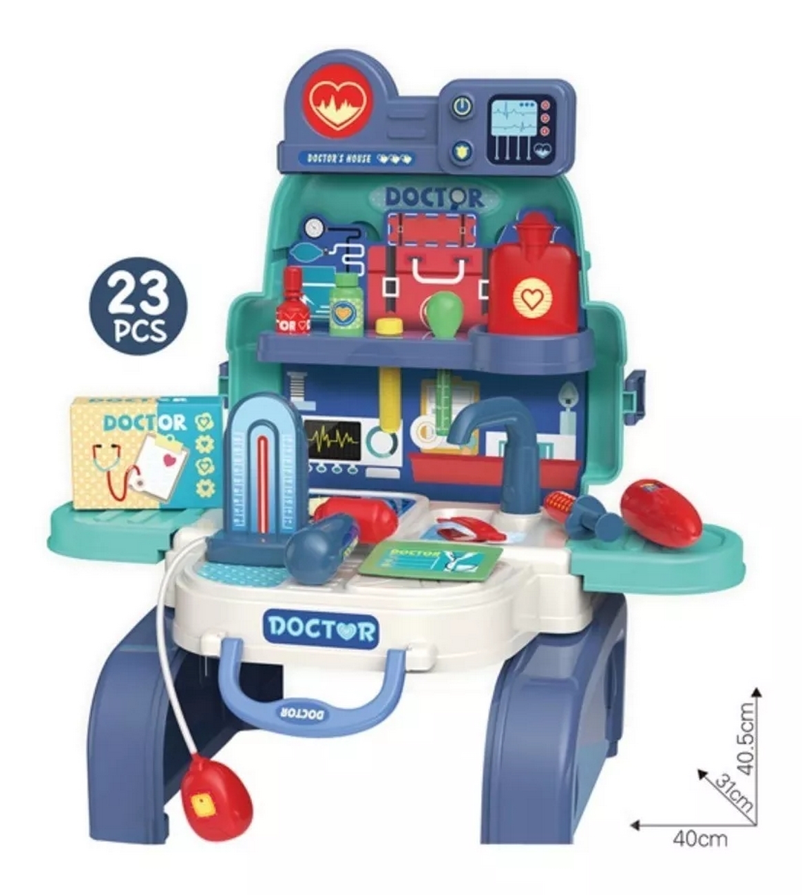 Set Casa De Doctor Maleta Portátil Niños Didáctico Juego