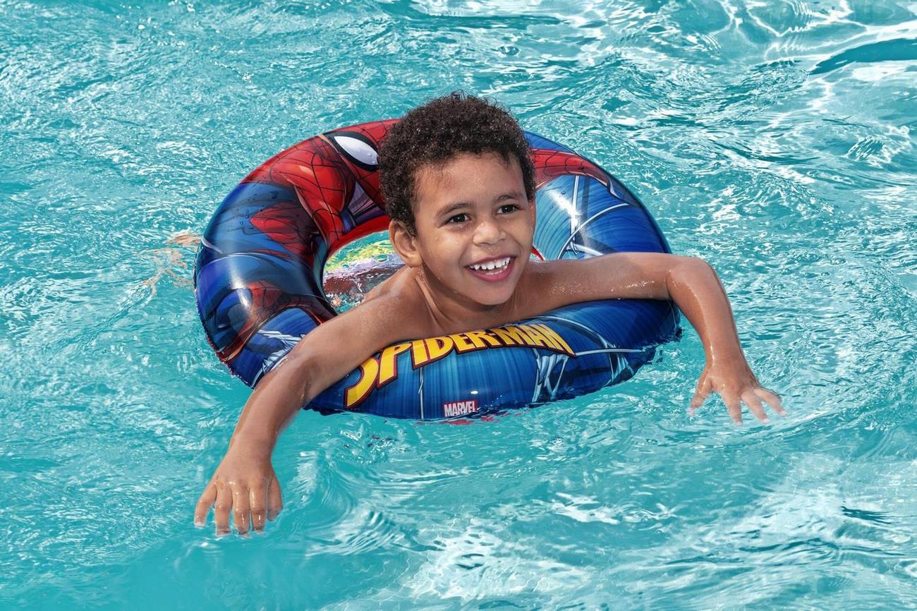 Flotador Piscina Aro Bestway Spiderman Hombre Araña 98003