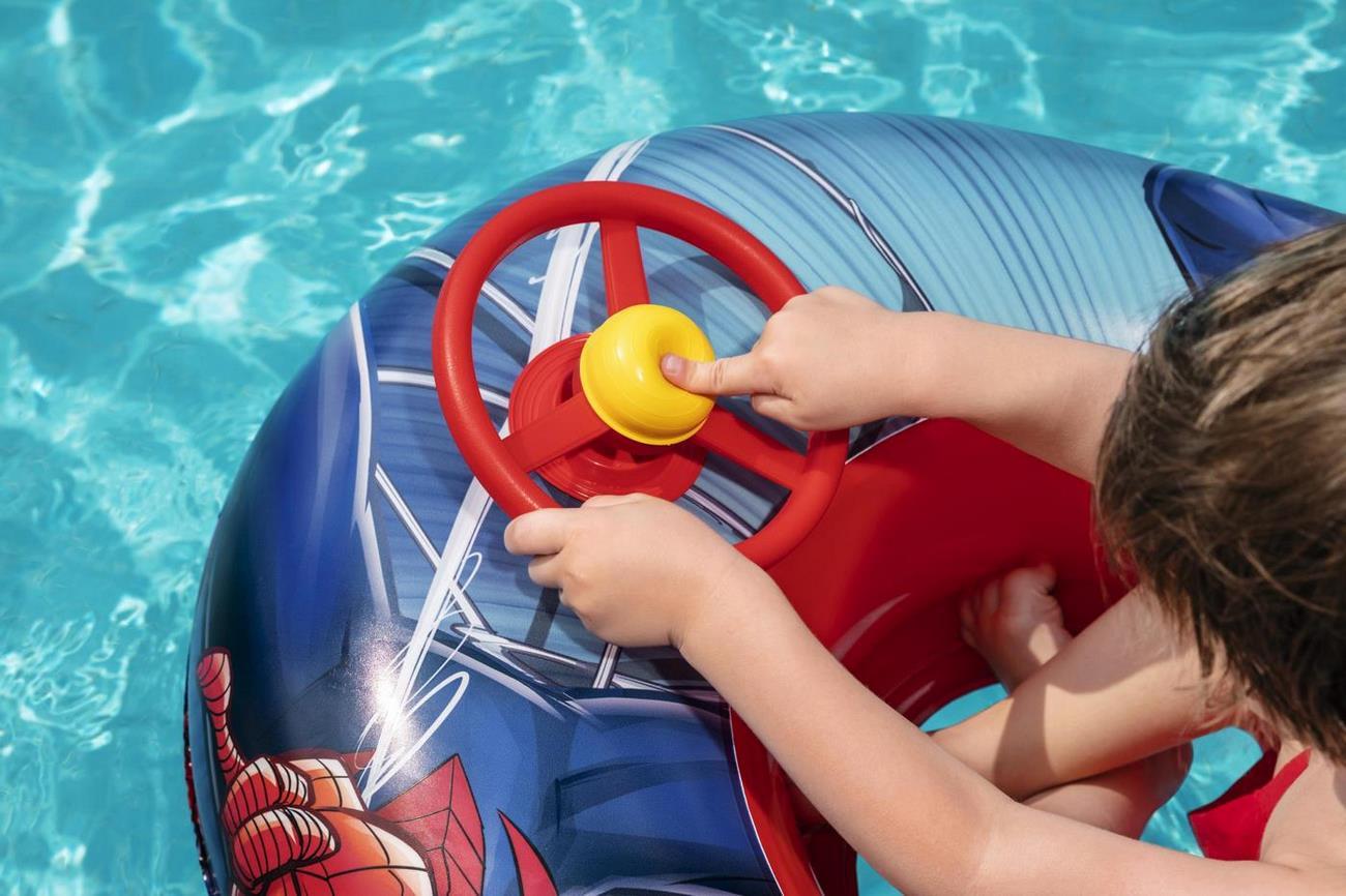 Flotador Bote Lancha Spiderman Hombre Araña Bestway 98009