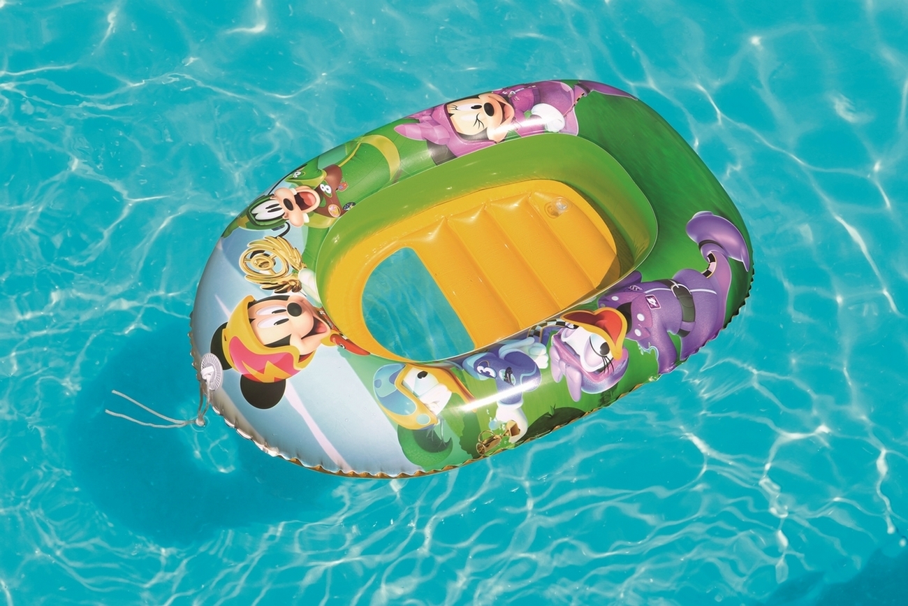 Flotador Bote Lancha Mickey Minnie Disney Bestway 91003