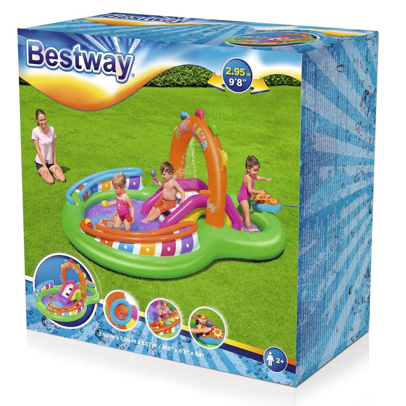 Alberca Inflable Ovalada Piscina Bestway 53117 349l