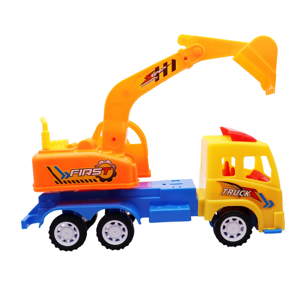 Retroexcavadora Bulldozer Constructor Juguete Niño Didactico