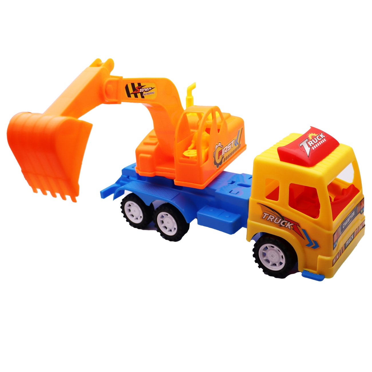 Retroexcavadora Bulldozer Constructor Juguete Niño Didactico