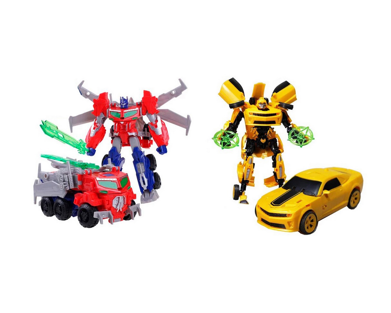 Transformers Duo Optimus Bumblebee Carro Coleccionable 