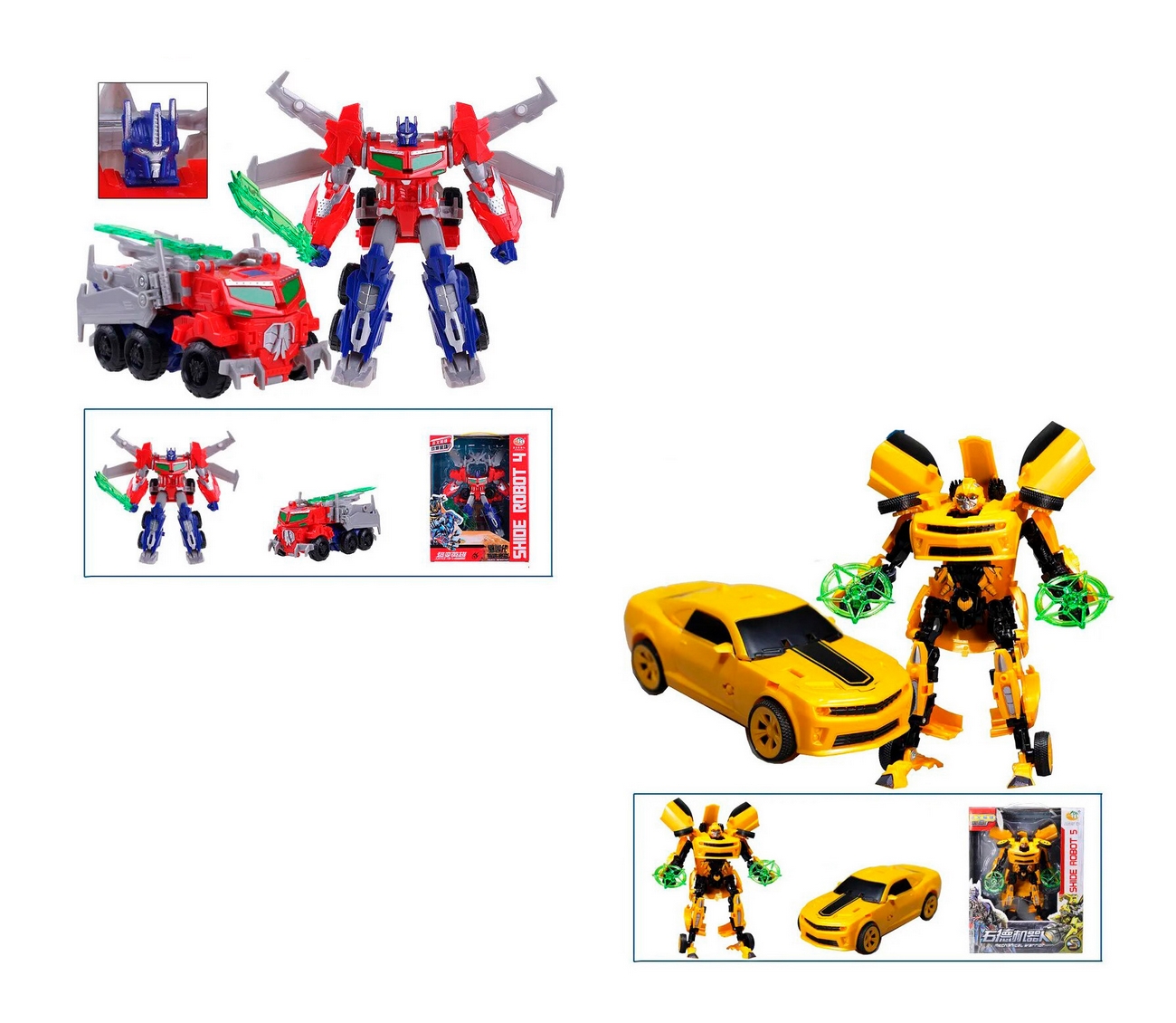 Transformers Duo Optimus Bumblebee Carro Coleccionable 