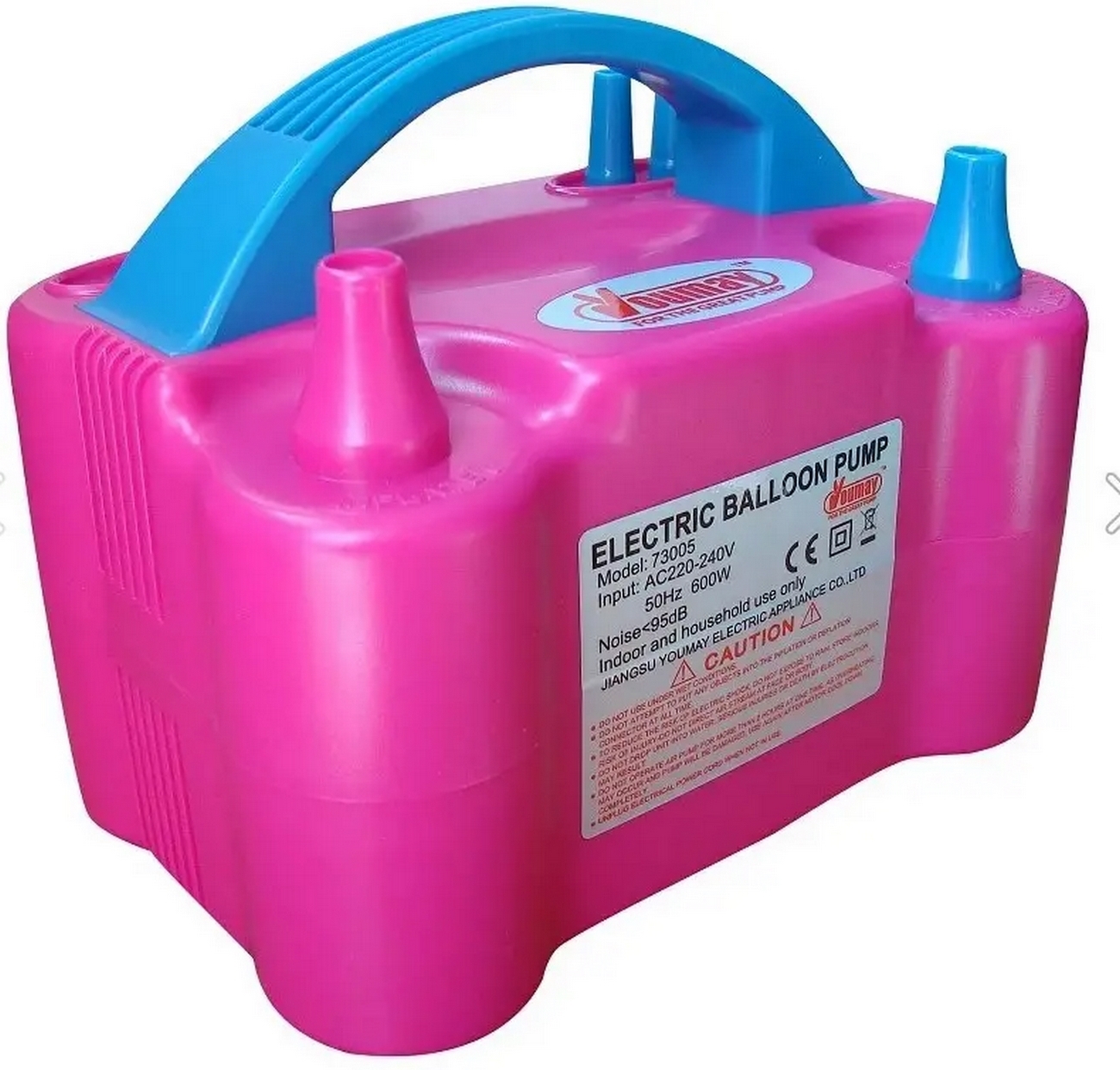 Inflador De Globos Electrico 600 Watts Doble Boquilla