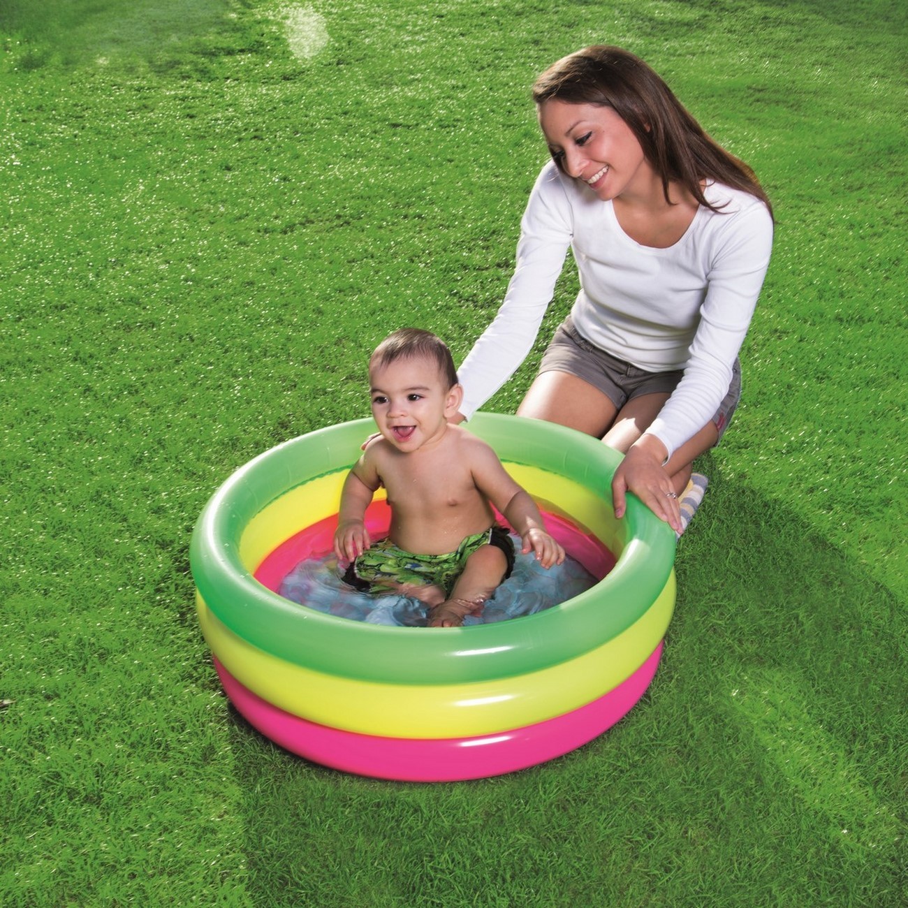 Piscina Inflable Redonda Bestway 51128 Multicolor 