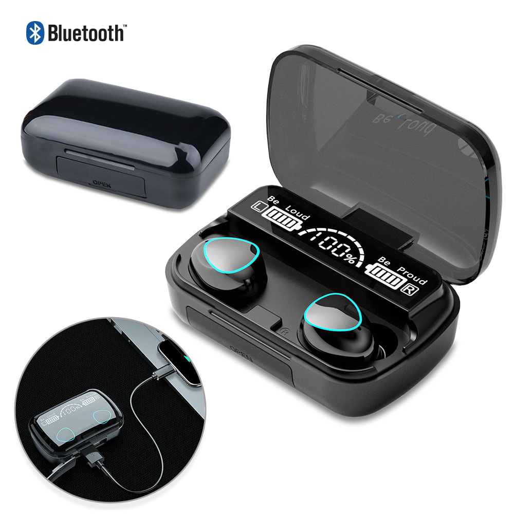 Audifonos Bluetooth Inalambricos Tron PowerBank Pantalla Led 2023
