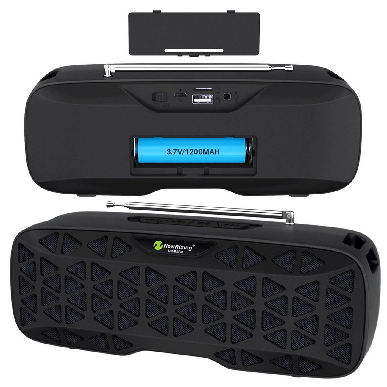 Bocina Parlante Mi Portable Bluetooth Speaker Caja Nr-b8fm