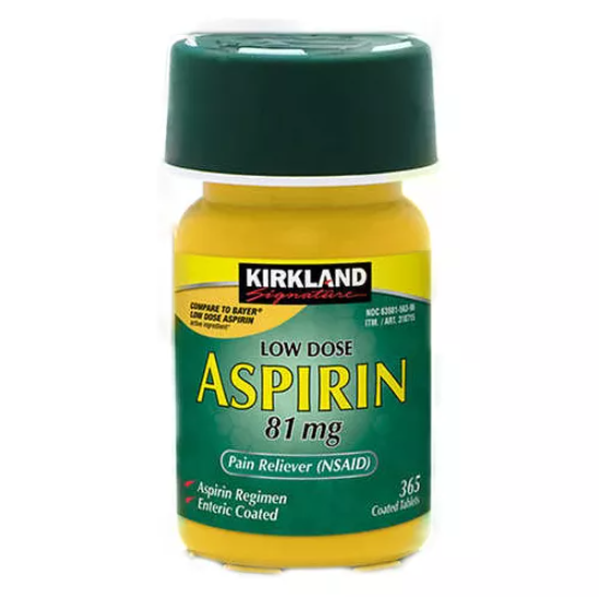 Kirkland Aspirina 81 Mg 365 Tabletas 