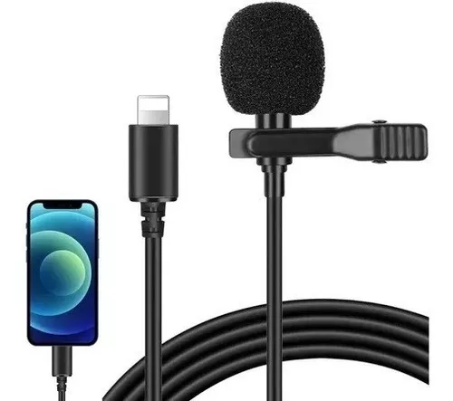 Micrófono De Solapa Lavalier Lightning Para iPhone Y iPad