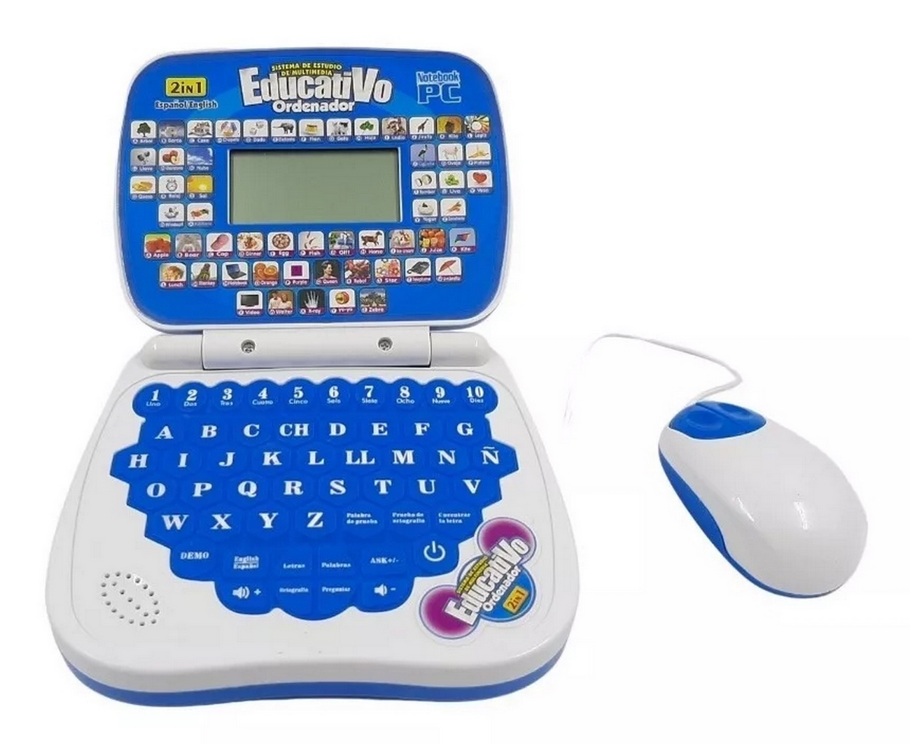 Mi Primer Portátil Infantil Laptop Educativo Sonido Led Niño