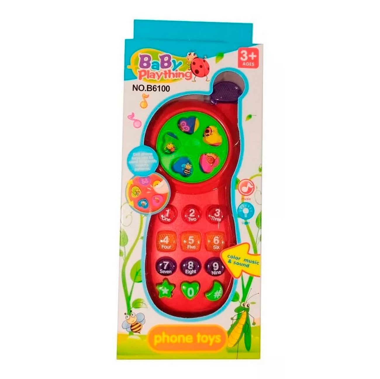 Teléfono Celular Juguete Musical Abeja Bebe Niño + Baterias