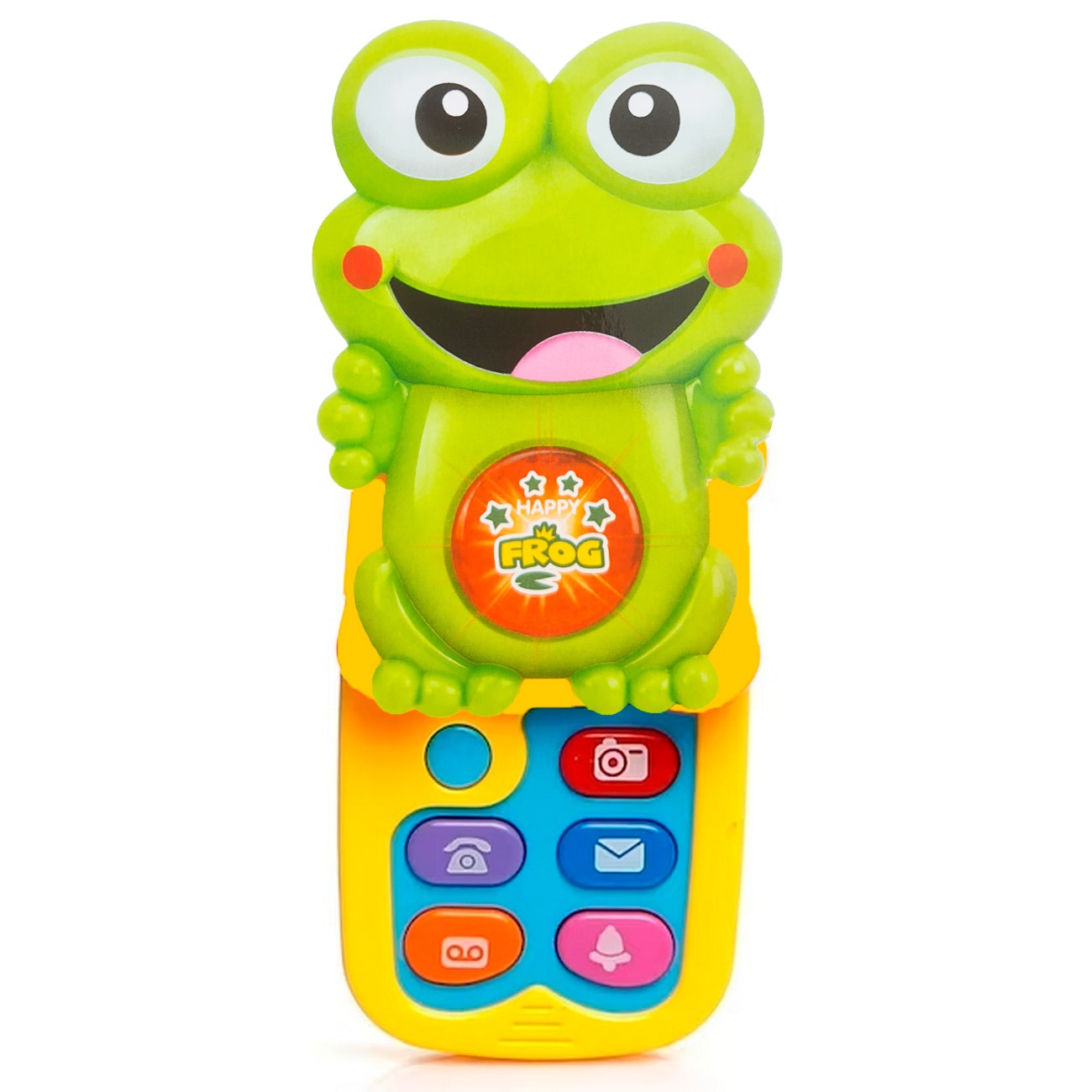 Teléfono Celular Rana Juguete Luces Bebe Niños + Baterias