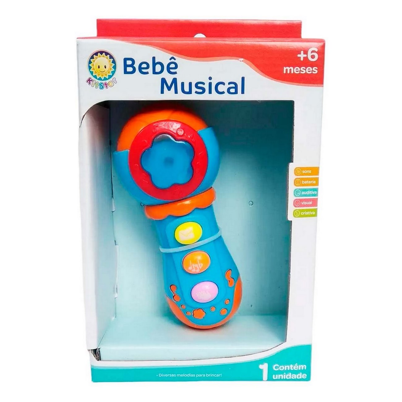 Micrófono Para Bebés Con Luz Y Sonidos Juguete + Baterias