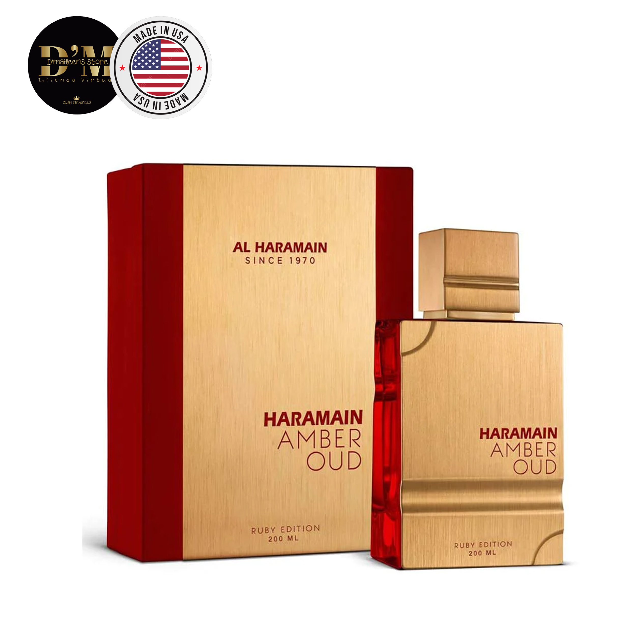 Perfume Amber Oud Ruby Edition Al Haramain Perfumes  (Replica Con Fragancia Importada)- Hombre Y Mujer