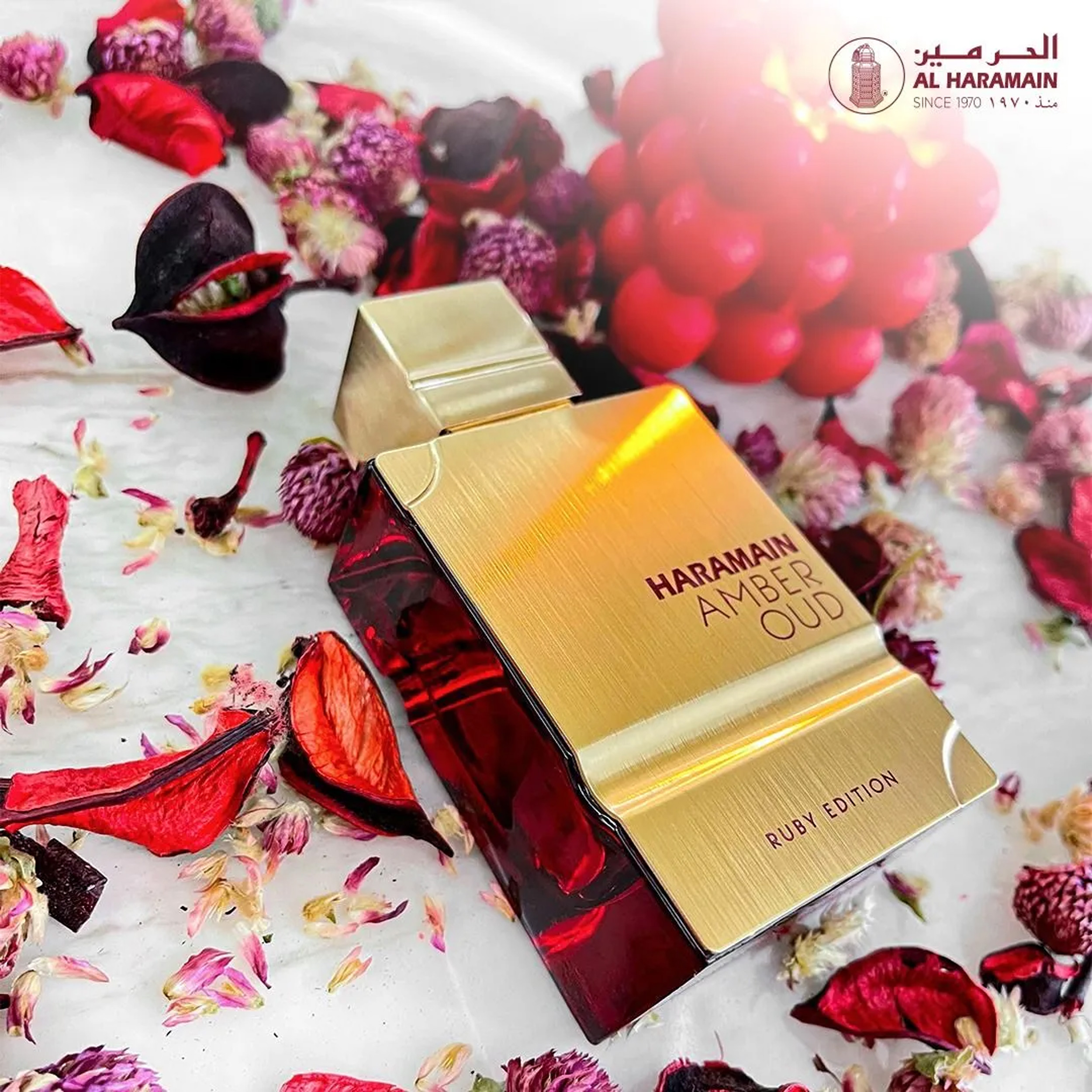 Perfume Amber Oud Ruby Edition Al Haramain Perfumes  (Replica Con Fragancia Importada)- Hombre Y Mujer