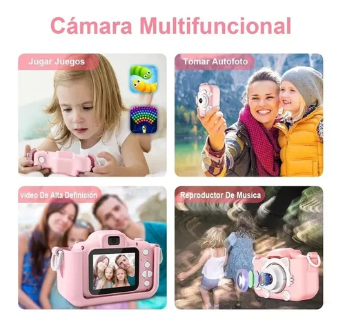 Cámara Digital Fotográfica Videos Hd Para Niña + Micro 32GB