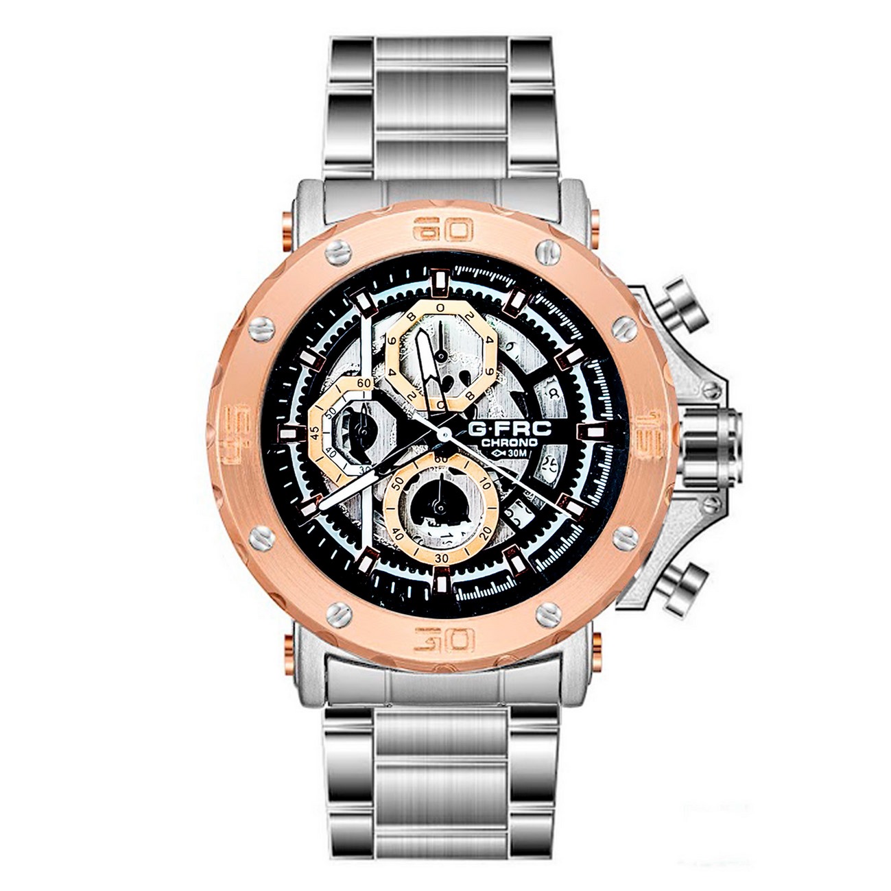 Reloj G-force Original H3799g Cronografo Oro Rosa + Estuche