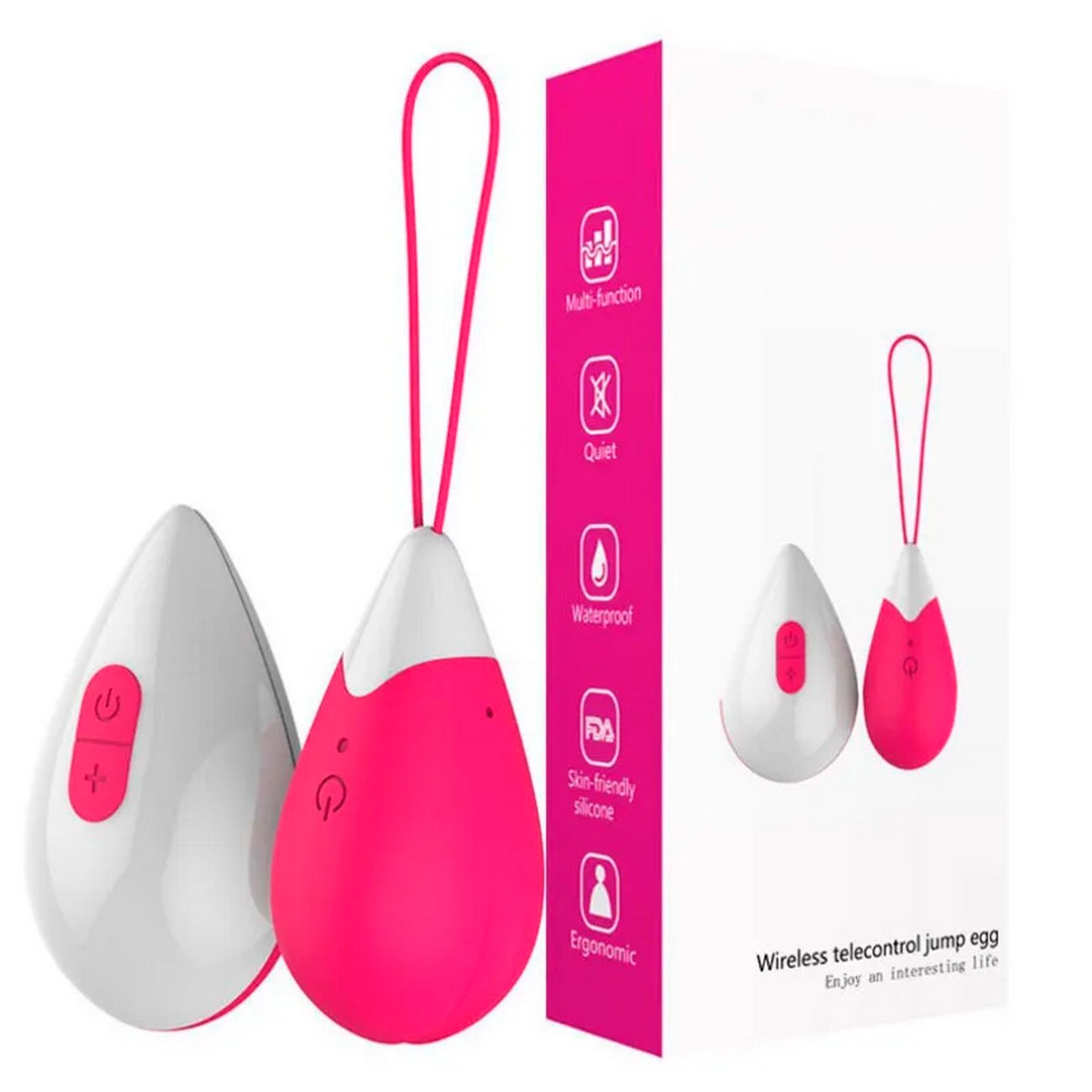 Vibrador Huevo Recargable Con Control Juguete Sexy 26495-13