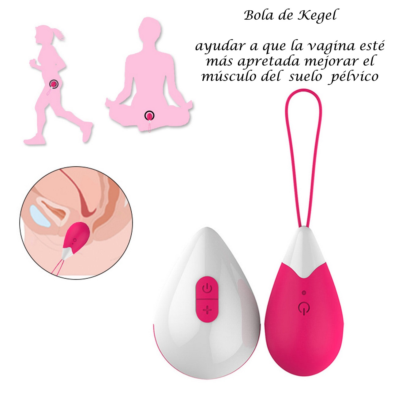 Vibrador Huevo Recargable Con Control Juguete Sexy 26495-13