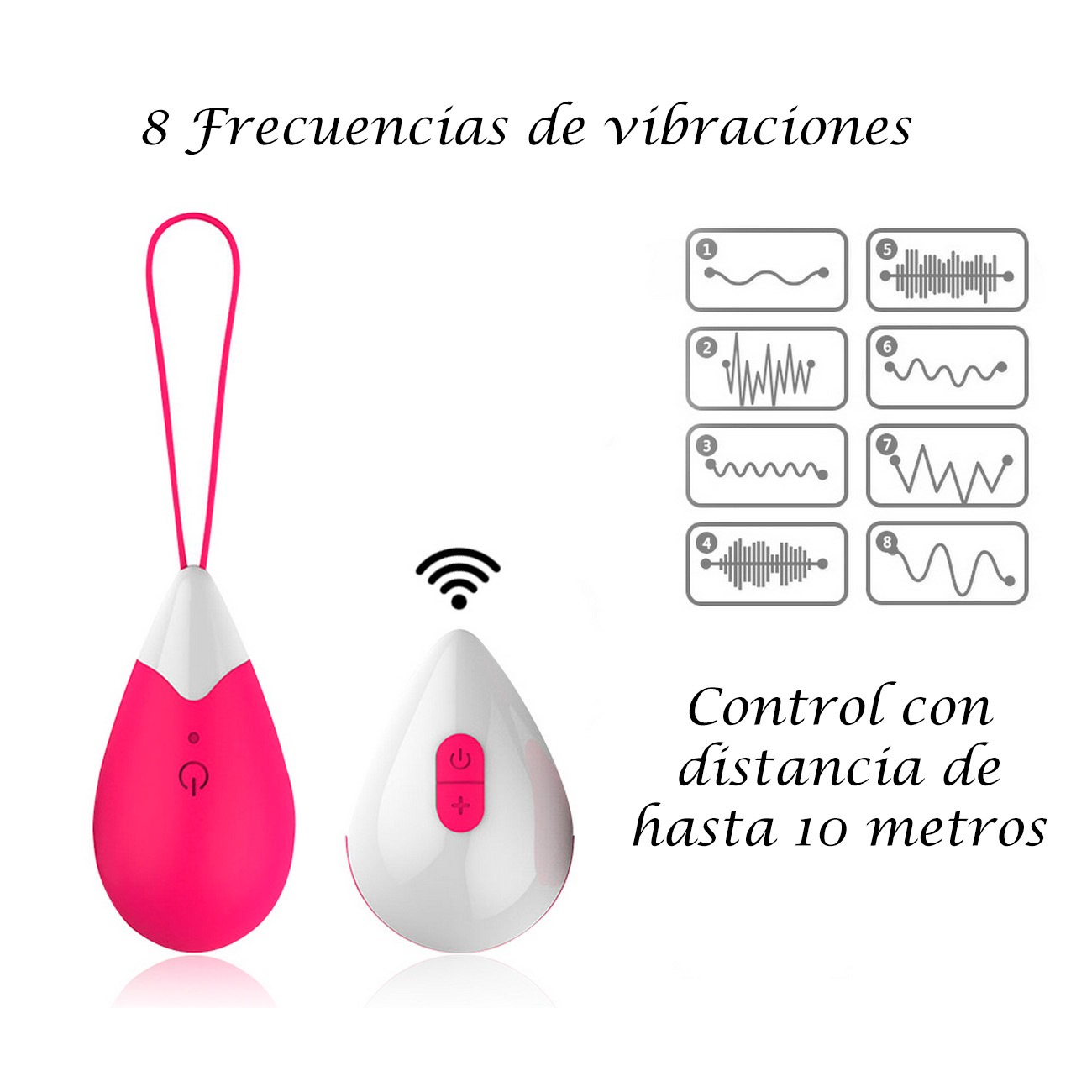 Vibrador Huevo Recargable Con Control Juguete Sexy 26495-13