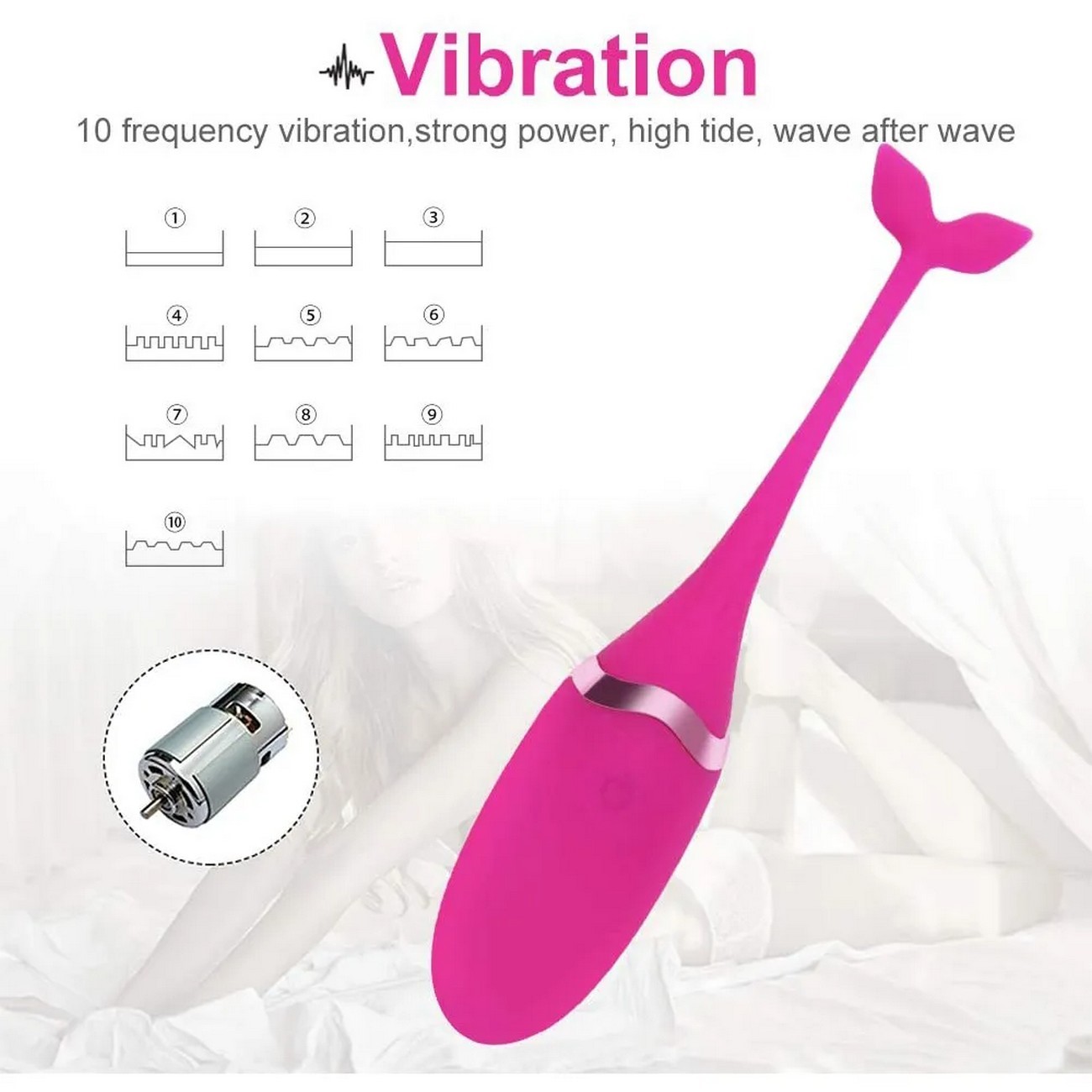 Vibrador Pez Recargable Con Control Juguete Sexy 26495-30