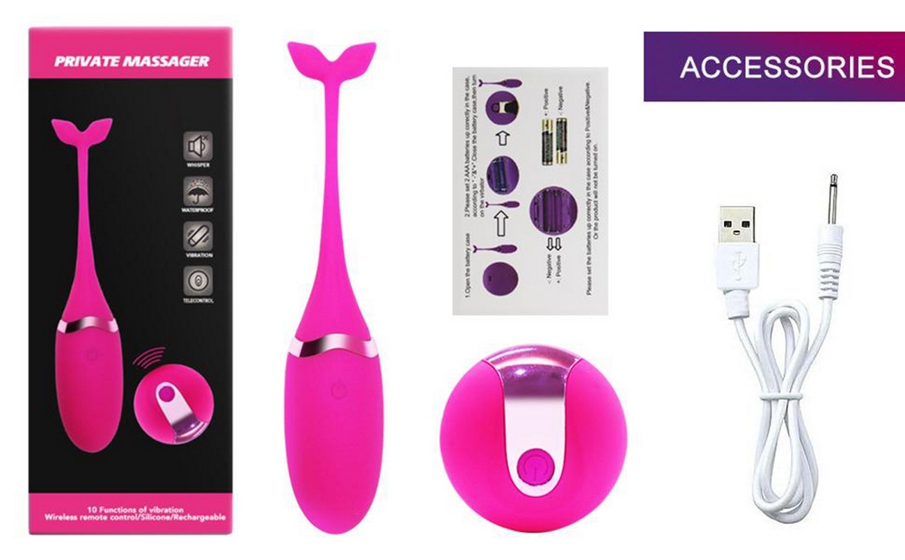 Vibrador Pez Recargable Con Control Juguete Sexy 26495-30