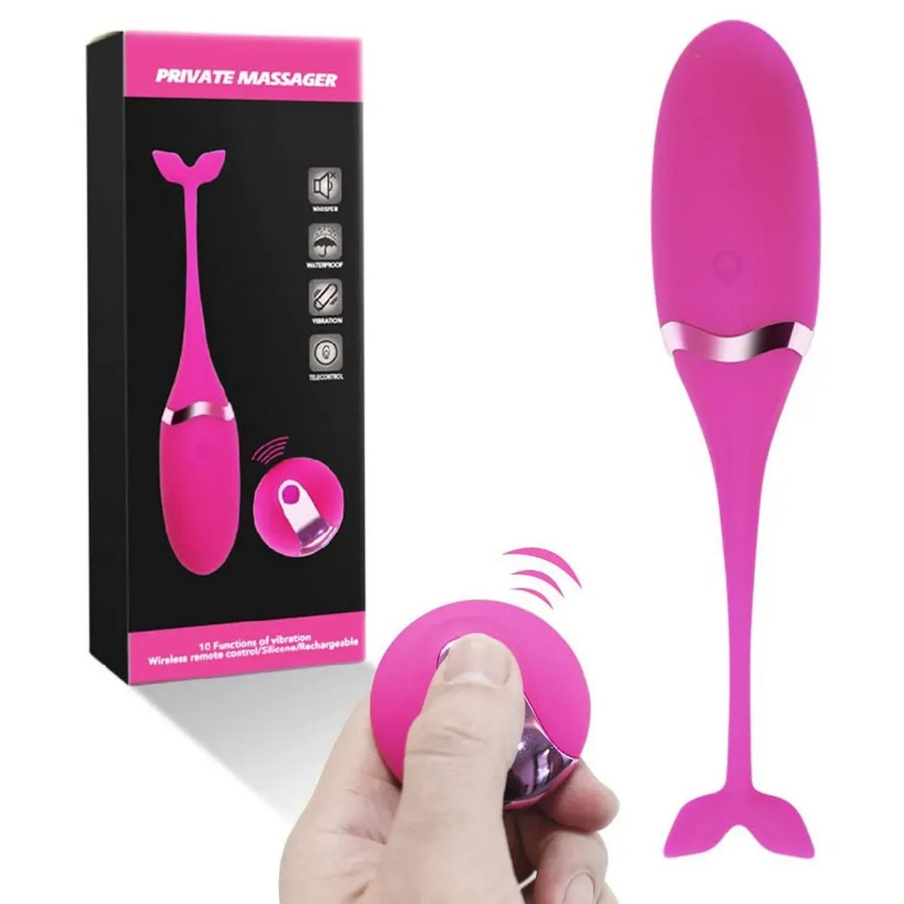 Vibrador Pez Recargable Con Control Juguete Sexy 26495-30