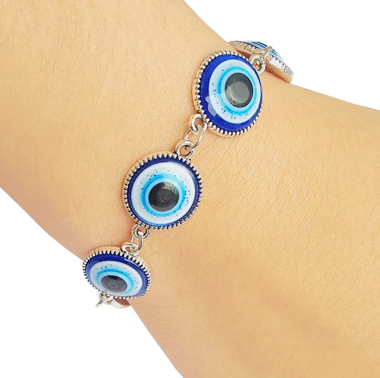 Pulsera Ojo Turco De La Buena Suerte Nazar + Estuche