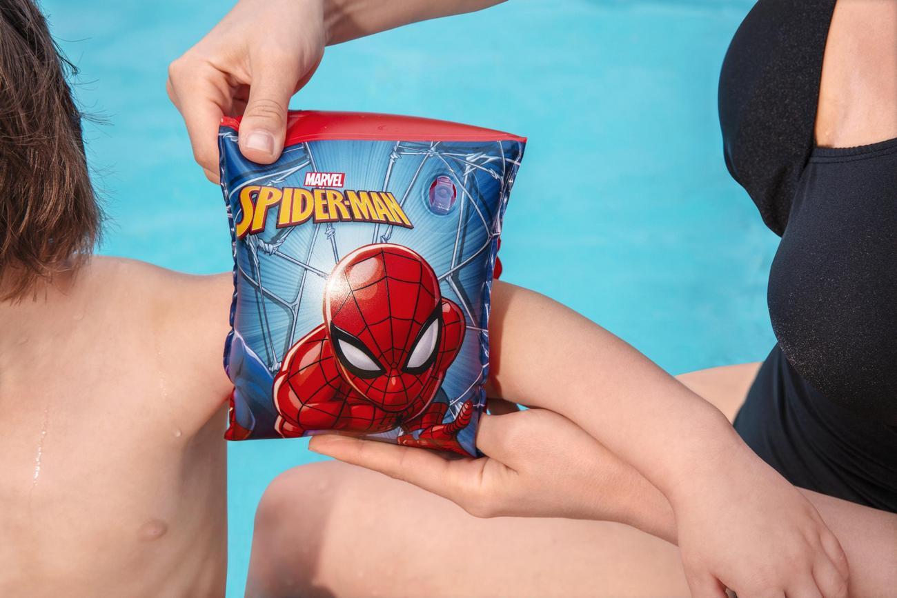 Flotador Brazos Piscina Bestway Spiderman Hombre Araña 98001