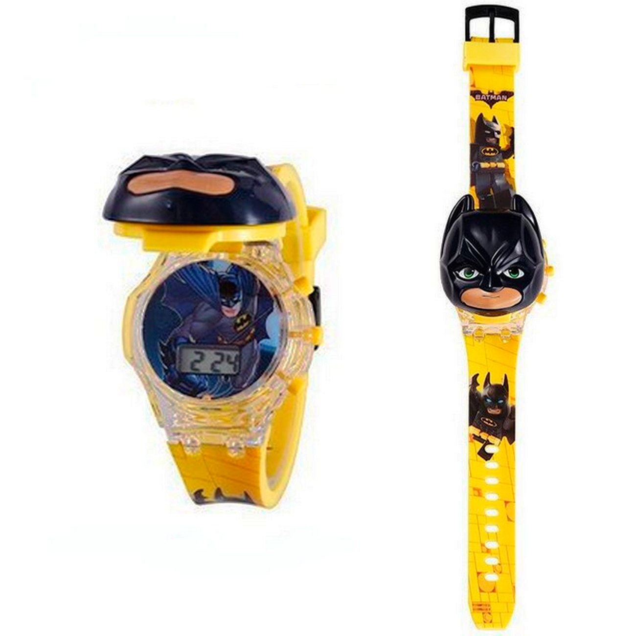 Reloj Niños Digital Luces Sonido Tapa Infantil Batman