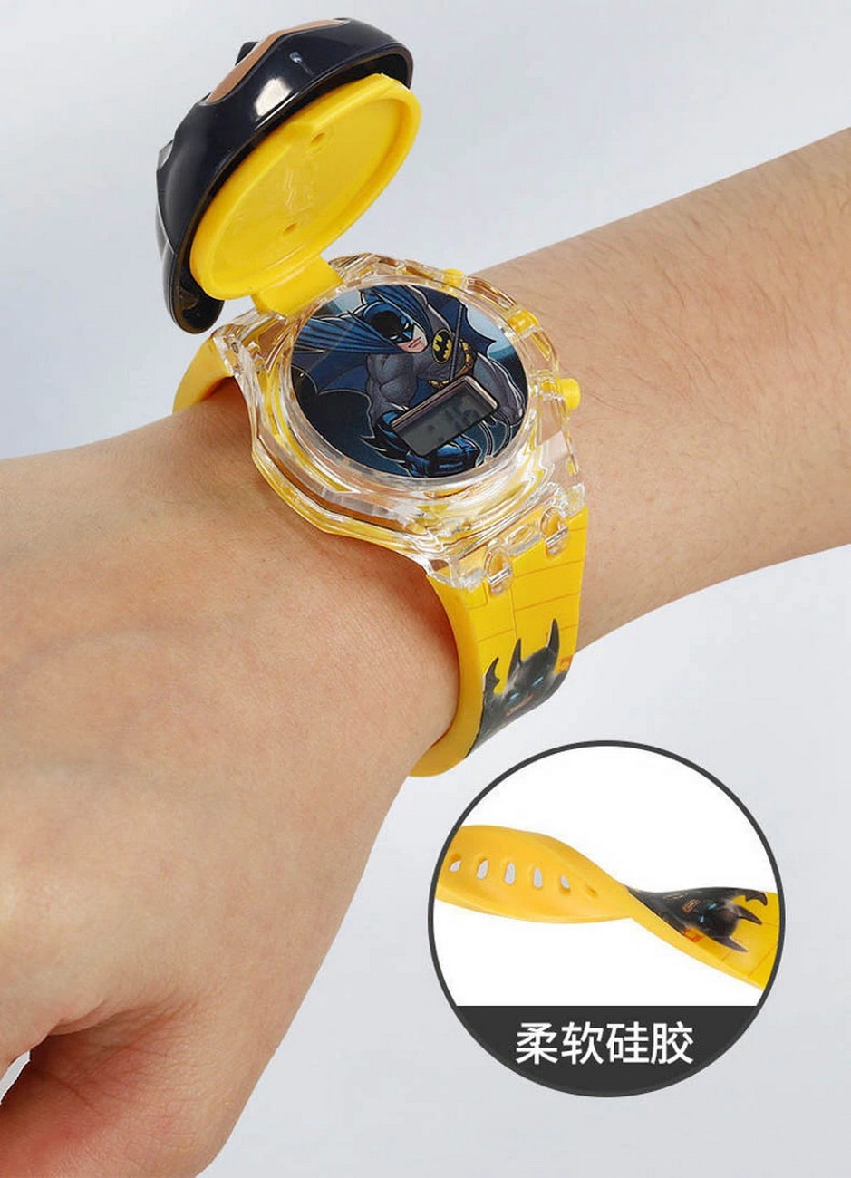 Reloj Niños Digital Luces Sonido Tapa Infantil Batman