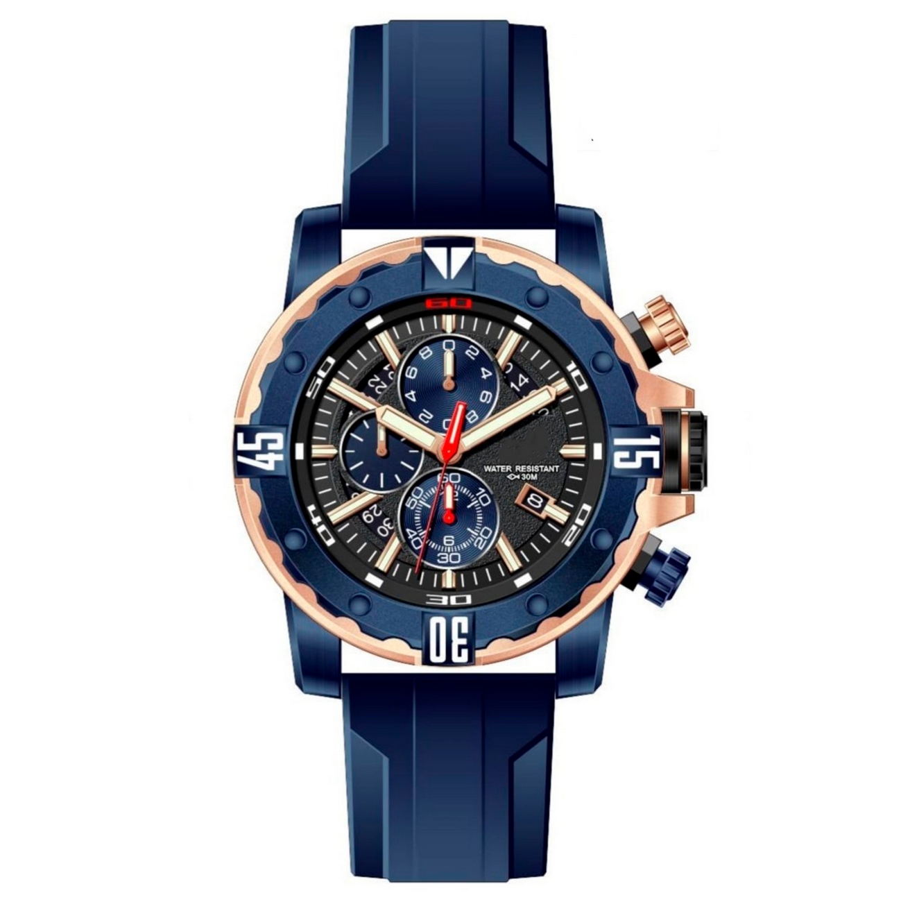 Reloj G-force Original H3957g Crono Calendario + Estuche