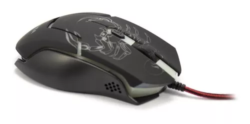 Mouse Óptico Ergonómico Gamer Usb 6d Fast Track 3200 Dpi Led