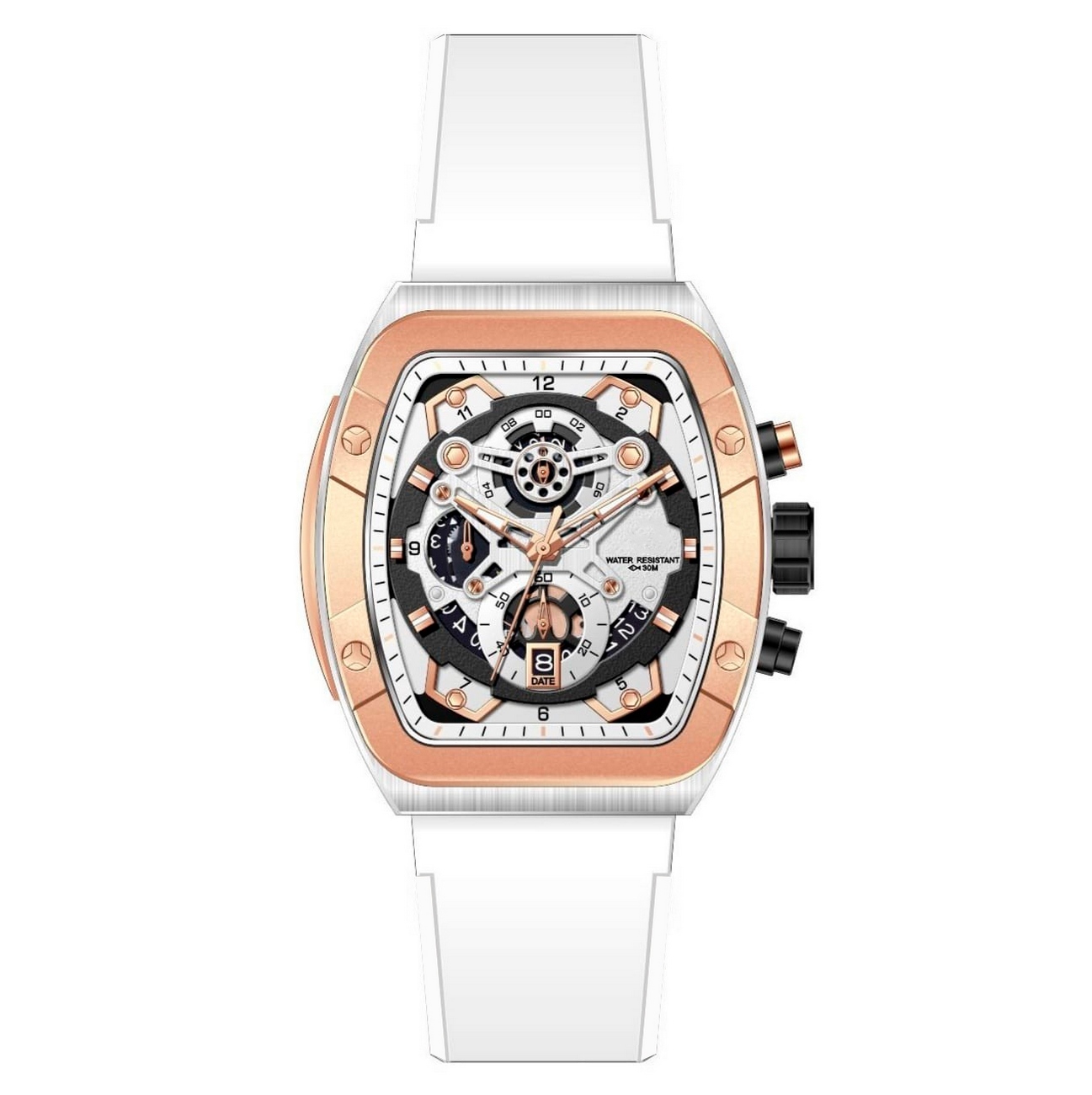 Reloj G-force Original H3994g Cronografo Blanco + Estuche