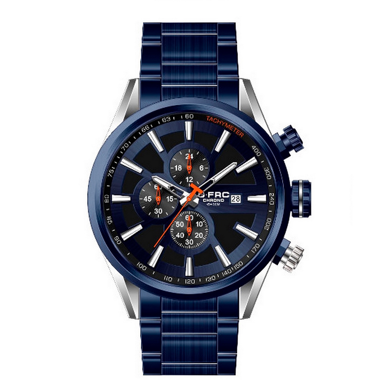 Reloj G-force Original H3651g Cronografo Azul + Estuche