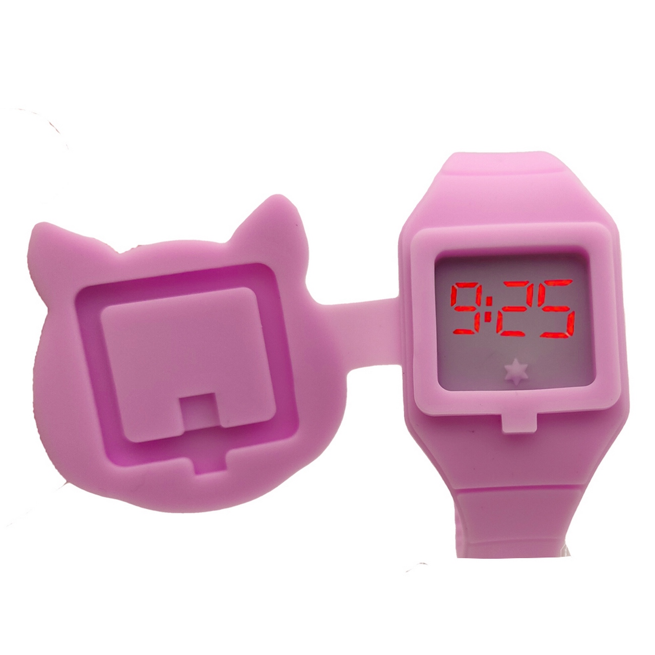 Reloj Cerdito Digital Led + Estuche 