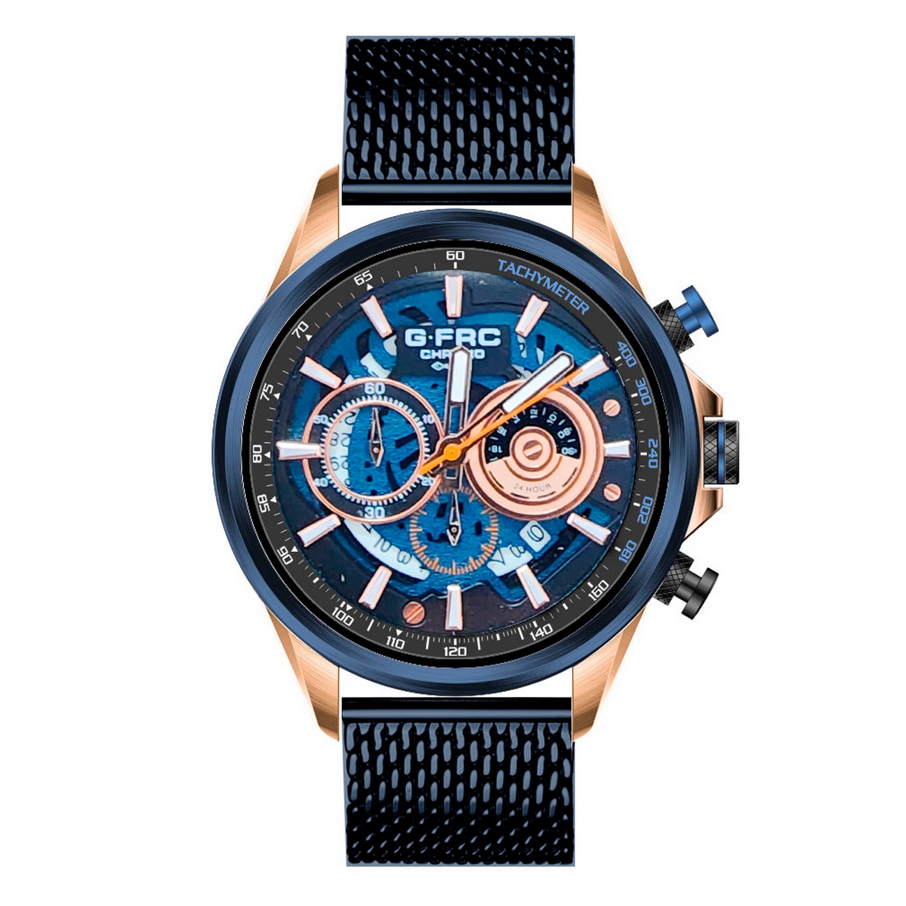 Reloj G-force Original H3718g Cronografo Negro + Estuche
