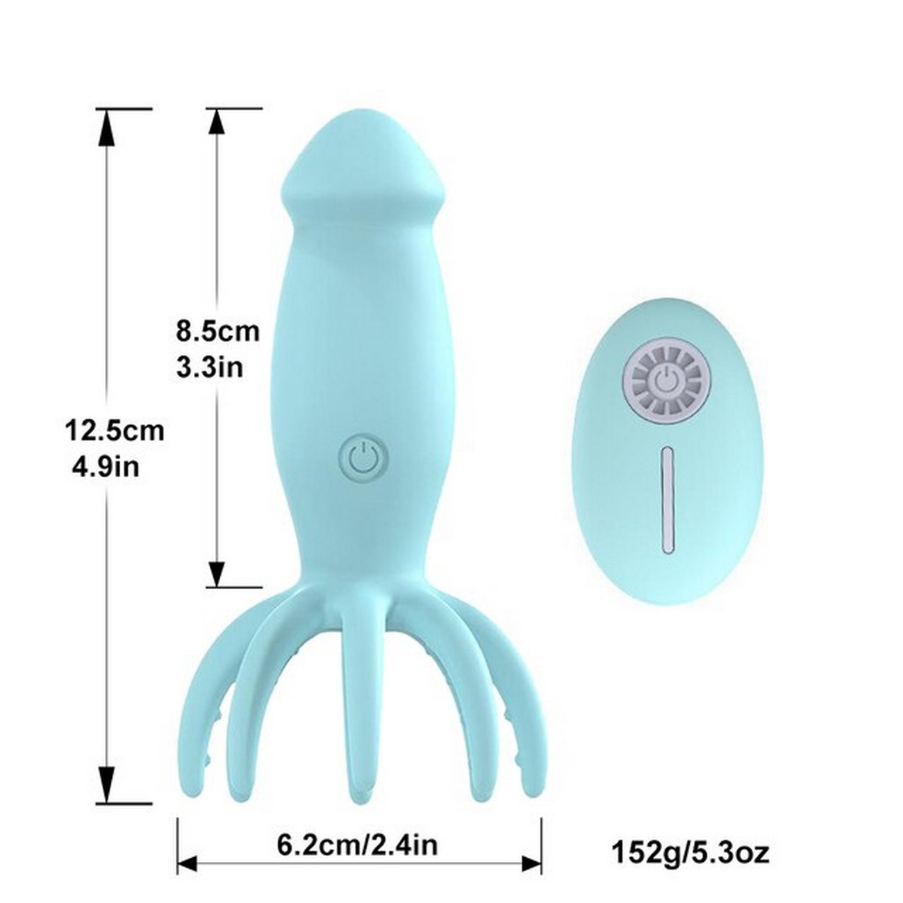 Vibrador Consolador Pulpo Recargable Con Control 26495-65