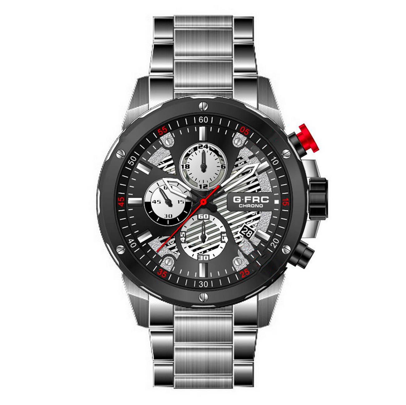 Reloj G-force Original H3678g Cronografo Plateado + Estuche