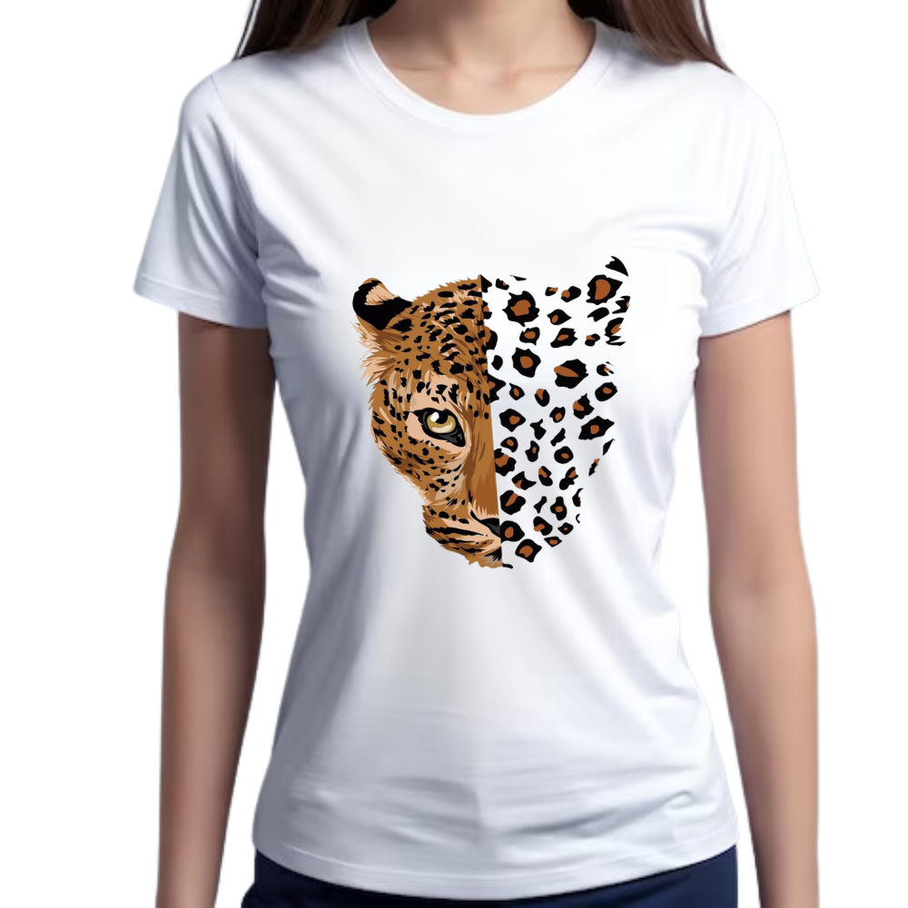 Camiseta Blanca Leopardo - Copaza
