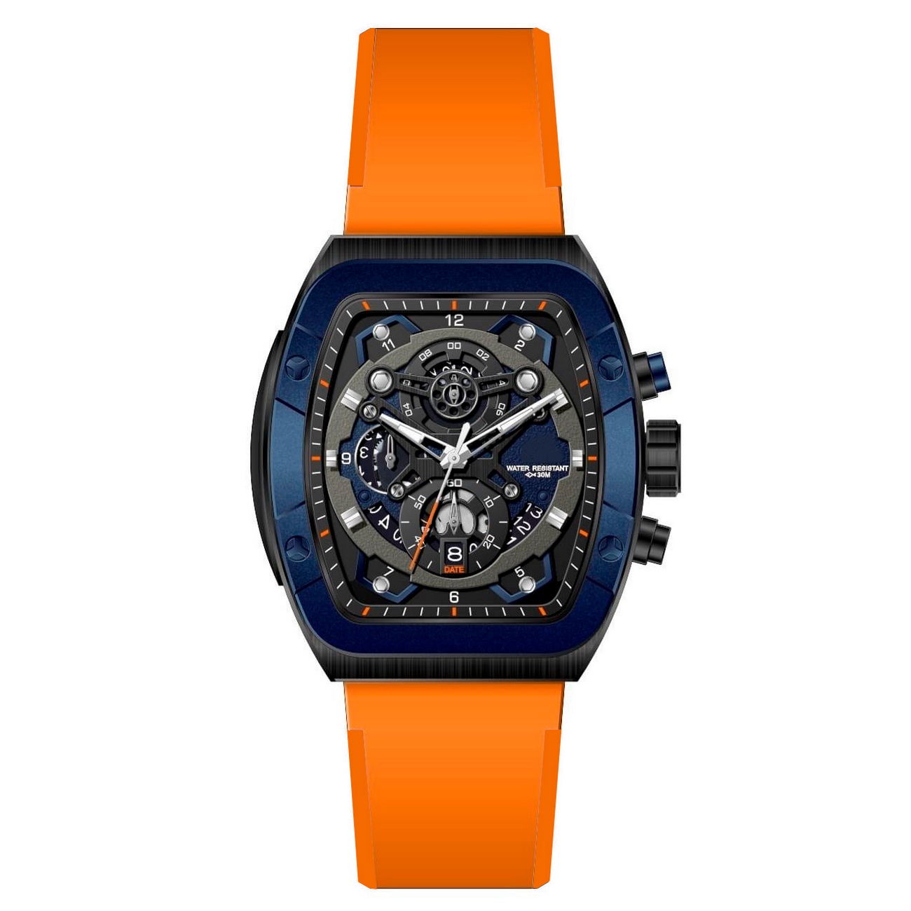 Reloj G-force Original H3994g Cronografo Naranja + Estuche