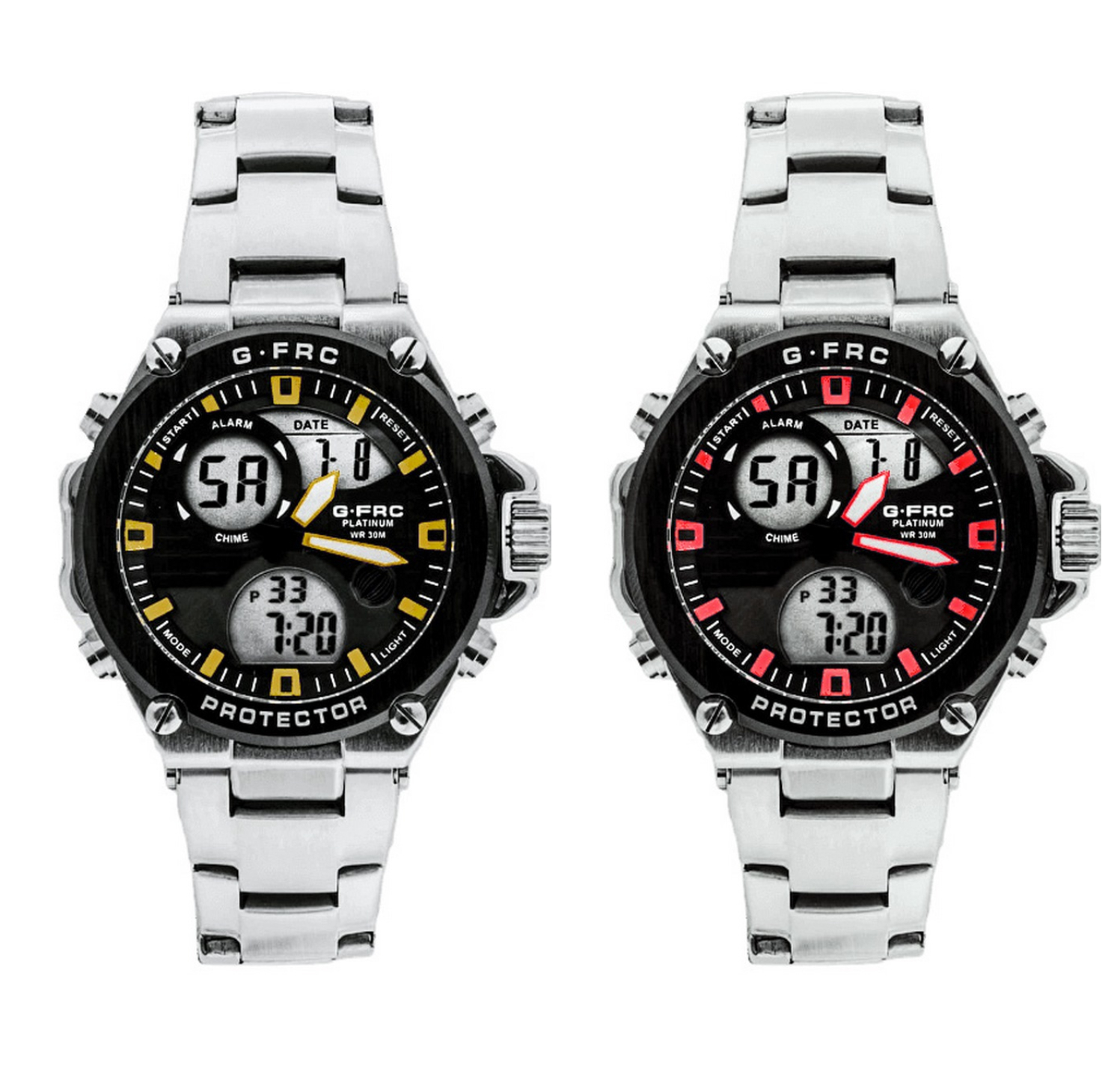 Reloj G-force Original Al165 Digital Acero Hombre + Estuche