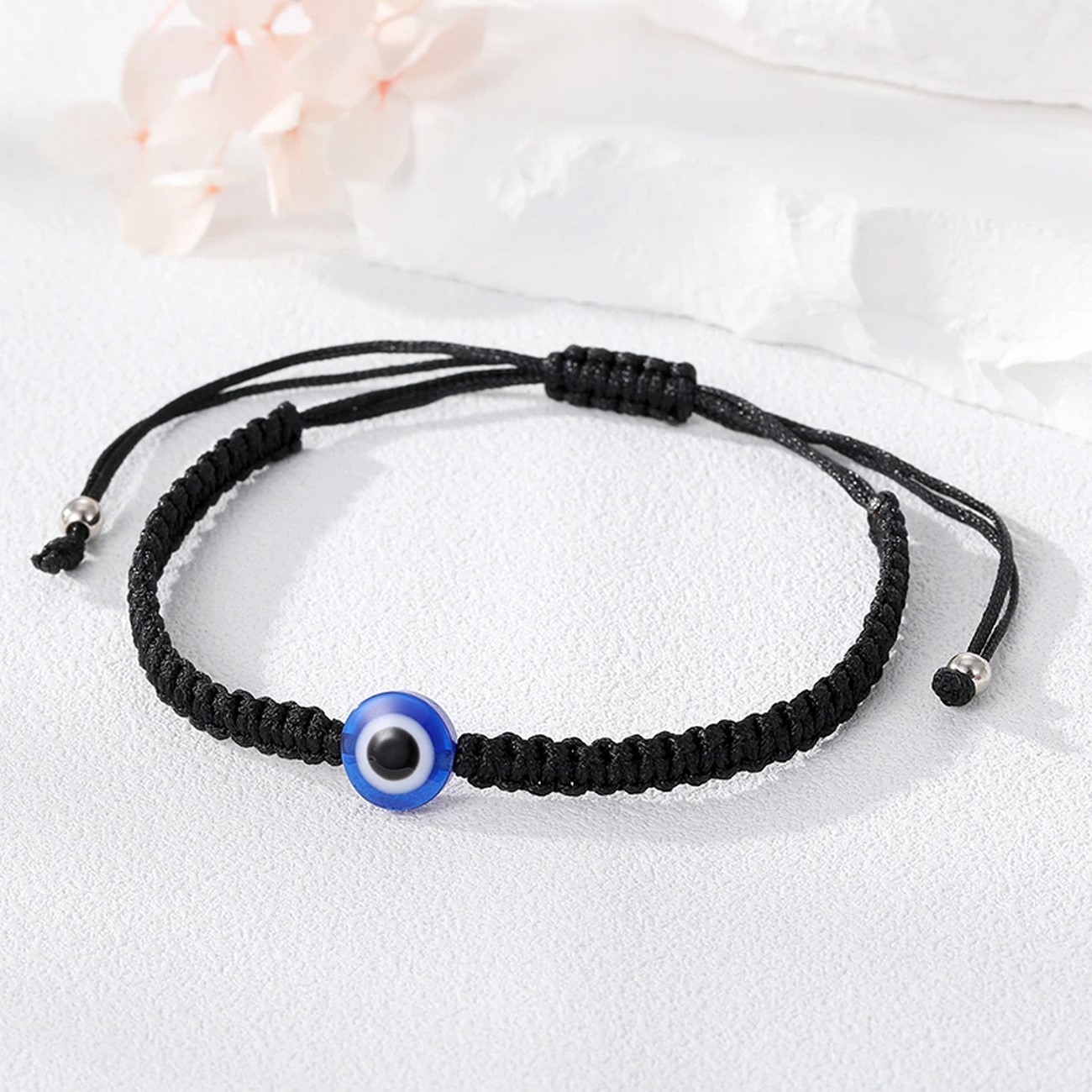 Pulsera Ojo Turco Proteccion Tejida + Estuche 