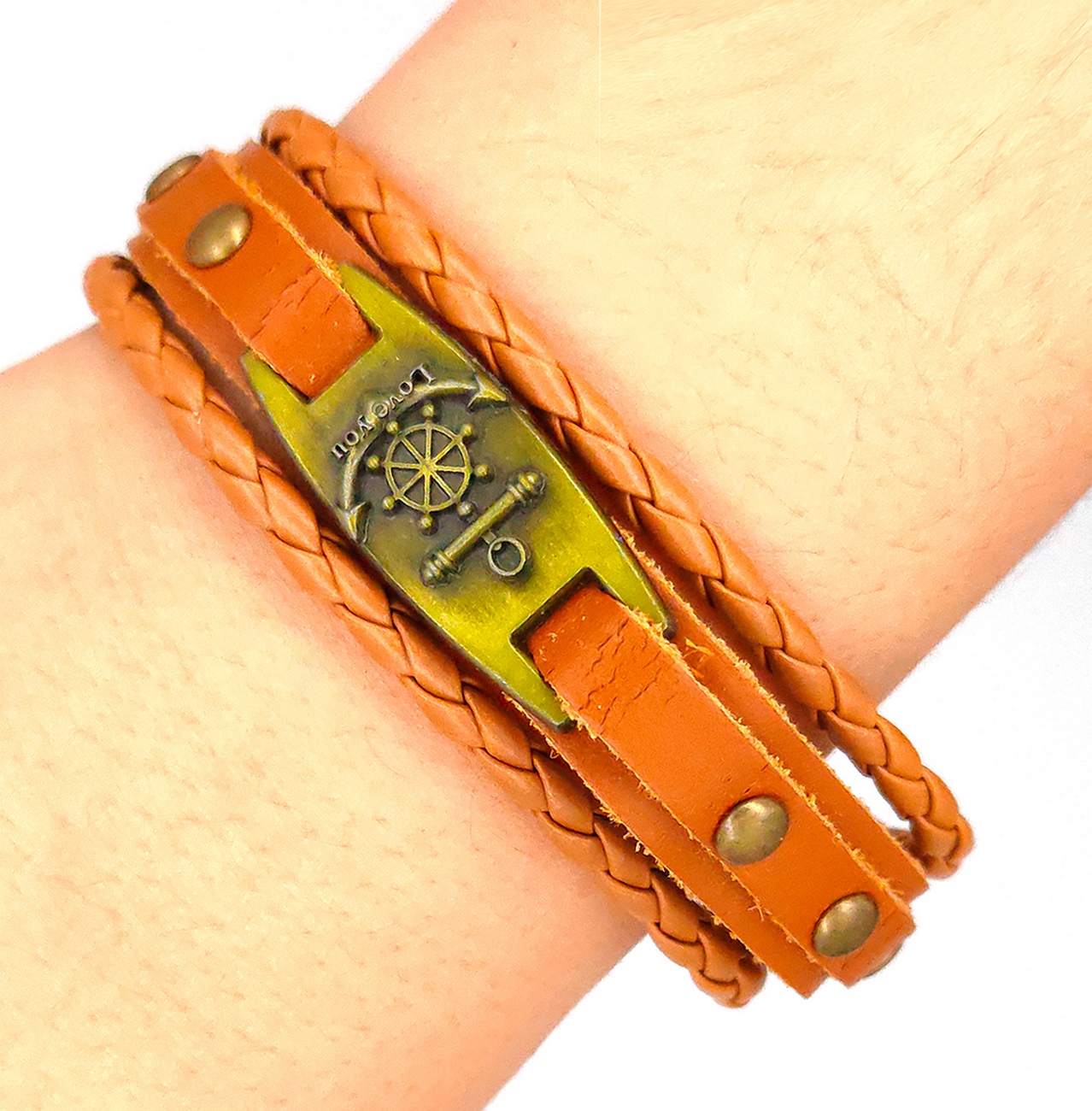 Pulsera Ancla Timon Marinera Vintage + Estuche