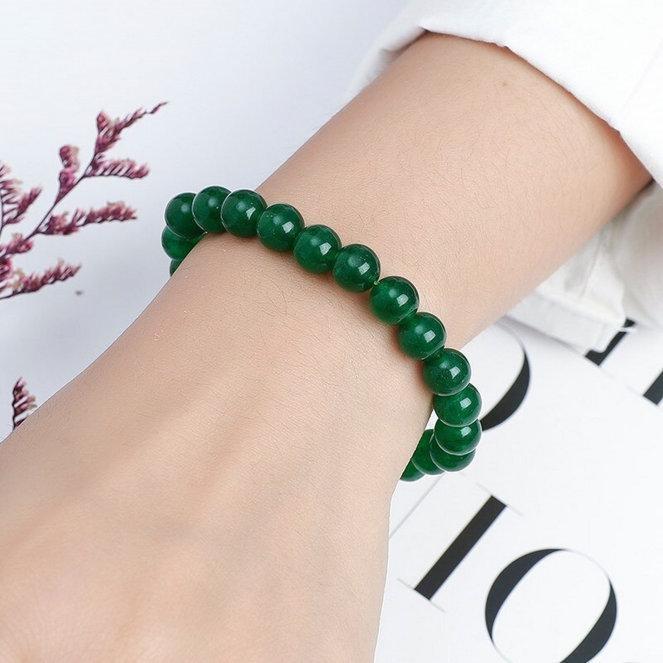 Pulsera Cuarzo Jade + Estuche Gamushop