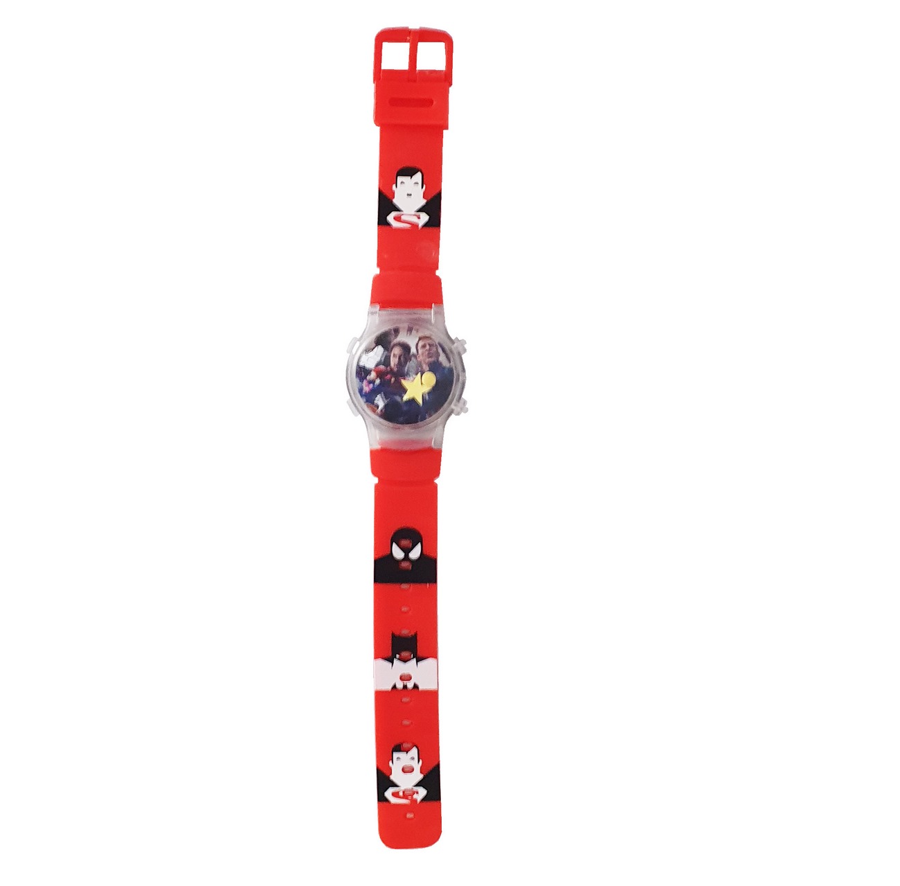 Reloj Niños Digital Luces Tapa Infantil Capitan America 3d